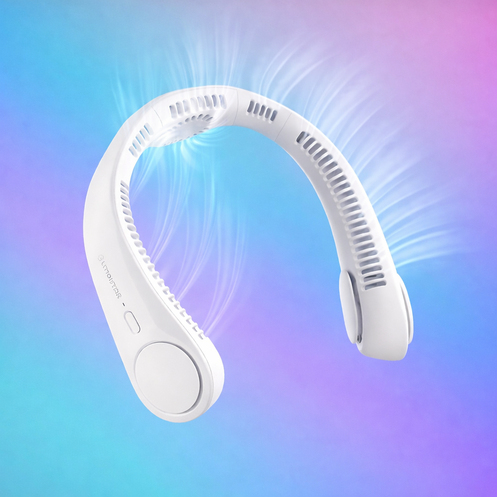 Portable Bladeless Hanging Rechargeable Neck Fan