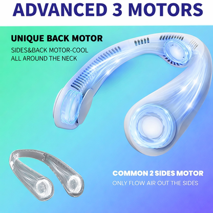 Portable Bladeless Hanging Rechargeable Neck Fan